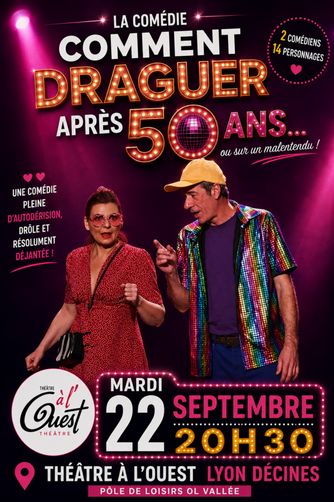 Affiche spectacle humour Lyon TAO le 22 Septembre 2026